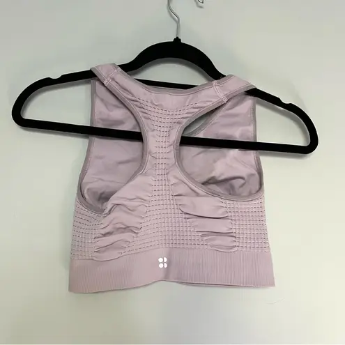 Sweaty Betty  Lilac Light Purple Stamina Workout Bra Gym Size M