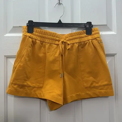 CALIA Knit Trapunto 3.5 Short Yellow Drawstring Shorts