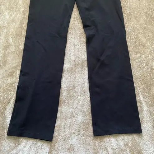 Betabrand Black Mid Rise Women’s Yoga Dress Straight Leg Pants