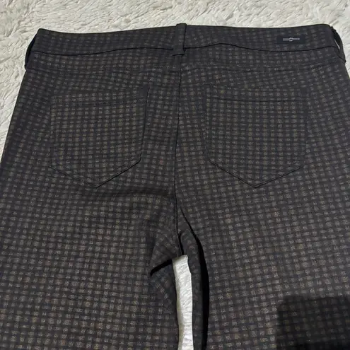 Liverpool Women’s Madonna Skinny Pants in Black Brown Grid size 12 Inseam 31”