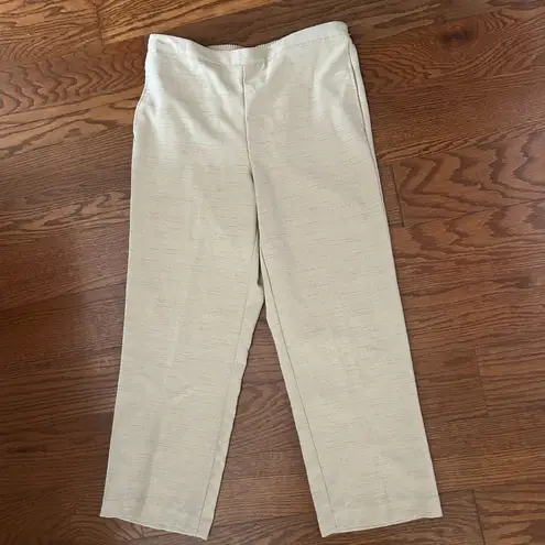 Alfred Dunner NWT Classics Twill Textured Pattern Elastic Waist Pants Size 14 - Image 2