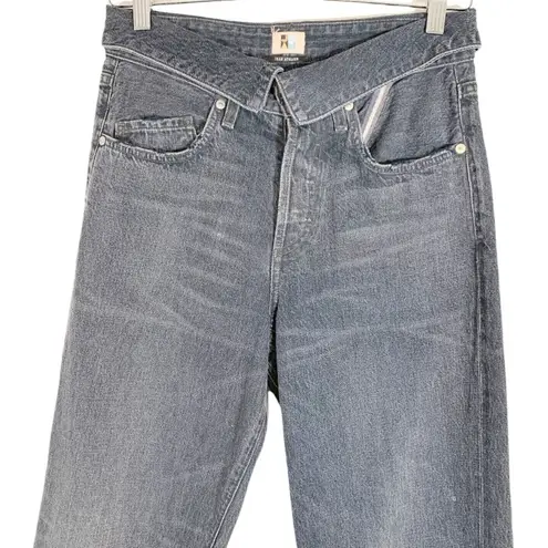 Jean Atelier Flip In Straight Leg Jeans Size 26 Black