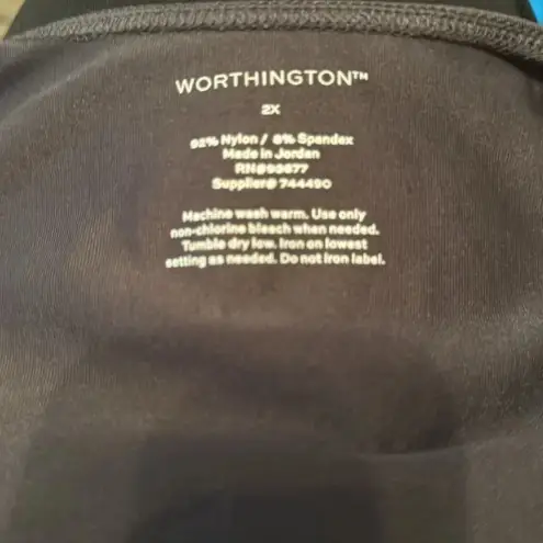 Worthington  Womens Ultra Smoothing Crewneck‎ Tank Grey 2xl