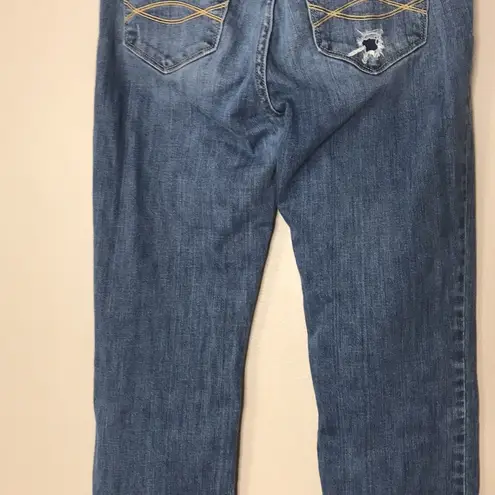 Abercrombie & Fitch  medium wash boot cut denim jeans size 6 long