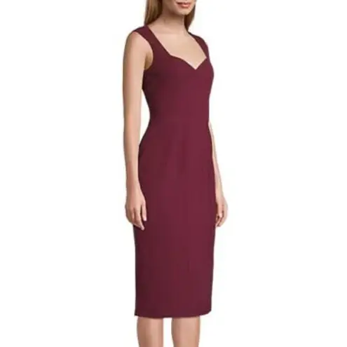 Dress the Population NEW Elle Sheath Dress Burgund