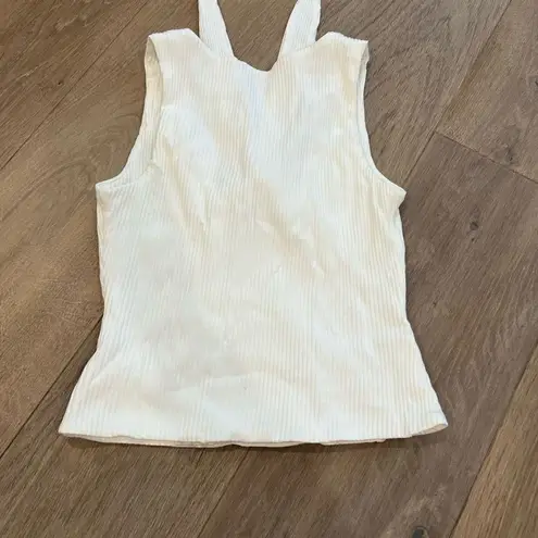 superdown  tricia front knot tank in Size S White