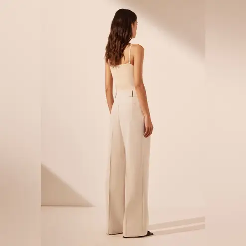 Shona joy NWT Irena High Waisted Tailored Pant Bone Womens Size 10