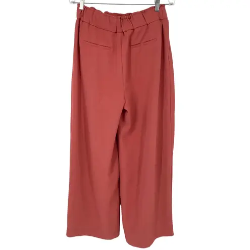 Hilary Radley NWOT Pull On Wide Leg Flowy Trouser Pants Coral Medium Pockets
