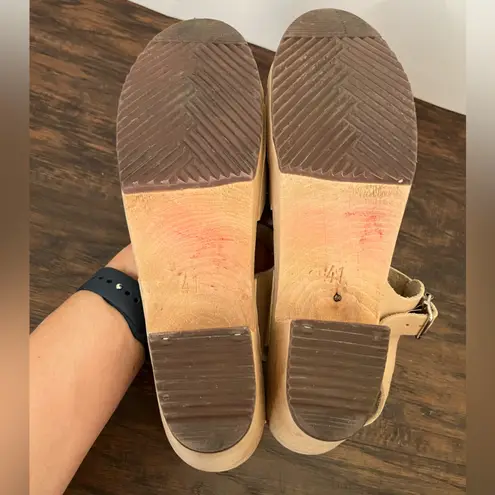 Lotta from Stockholm leather clogs cream tan 41 US 10