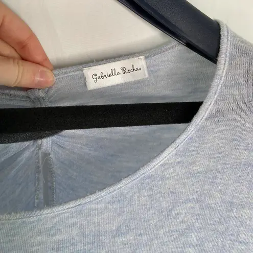 gabrielle rocha | Tie Open Back Long Sleeve Shirt Top Flowy Lightweight Casual