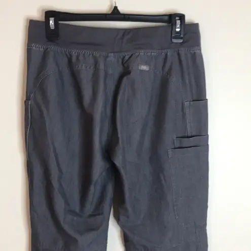 FIGS  technical collection charcoal gray scrub pants size small