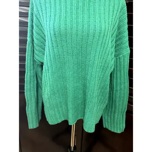 360 Cashmere  Women's Angelica Ribbed Turtle Neck Long Sleeve Sweater L NWOT