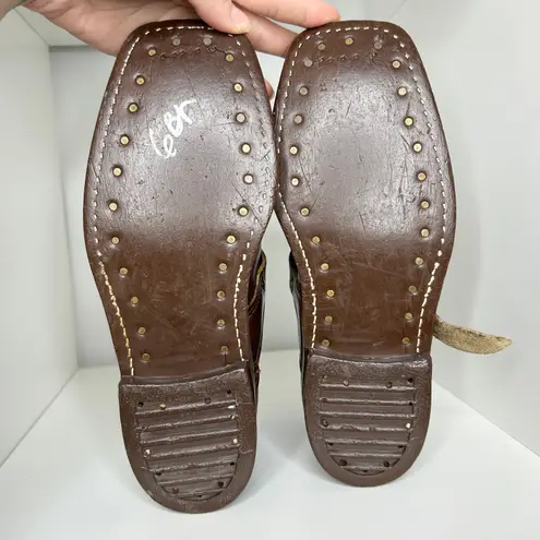 Vintage Leather Ski Boots Womens Size 6 Antique Collectible Winter Outdoor Aspen Brown