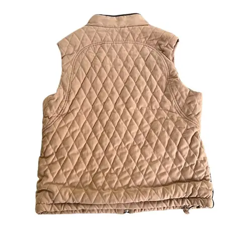 Peter Millar  Womens Tan Quilted Vest Size small