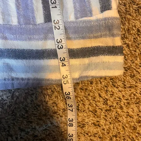 Sharagano Striped Sleeveless Casual Dress with Pockets Size 10