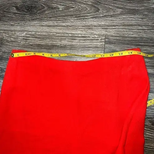 Valentino Garavani NWTs Vintage Valentino Red Maxi Ruffle Skirt