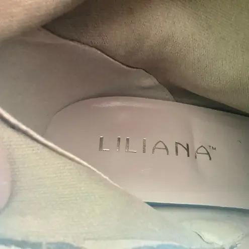 Liliana Vegan Suede Over the Knee Golden Tacks Peep Toe Boots