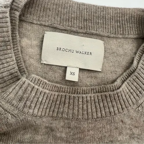 Brochu Walker Women's Ebella Layered Dress cashmere wool leopard sz XS