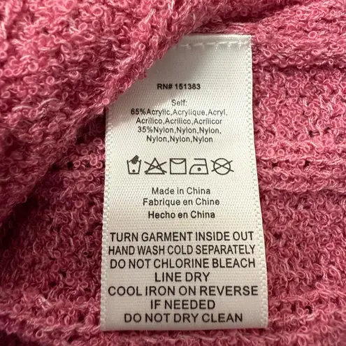 Current Air Sweater Vest Size M Pink Sleeveless Knit Top