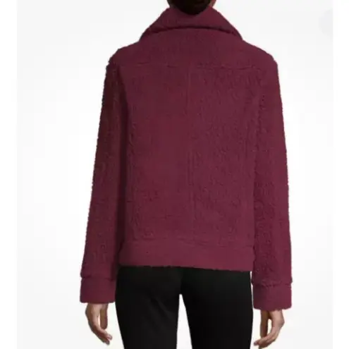 Arizona Jeans Arizona Jean Co Womens Collared Faux Fur Fleece Lined Jacket Maroon Size XL