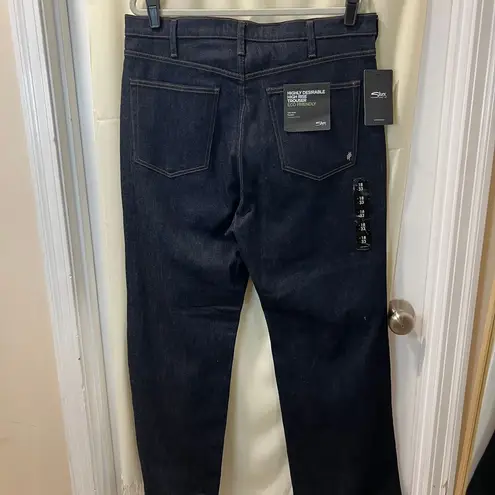 Silver Jeans High Rise Eco Friendly Mid Stretch Dark Wash Trouser Jeans