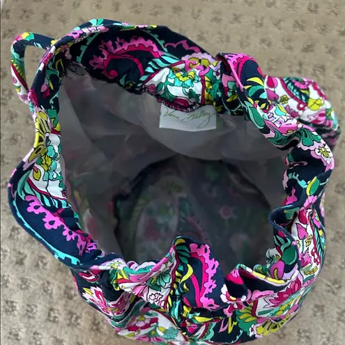 Vera Bradley  Blue/Pink/Green Paisley Drawstring Ditty Bag w/ cosmetic Bag