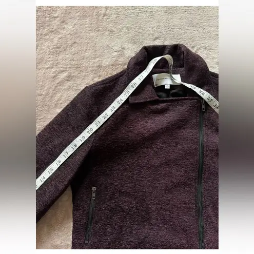 Cupcakes and Cashmere Women’s Crop Moto Full Zip Jacket Size Medium Purple