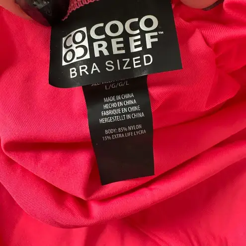 Coco reef U95208 Hot Pink Impulse Rollover Bikini Bottoms Size Large NEW
