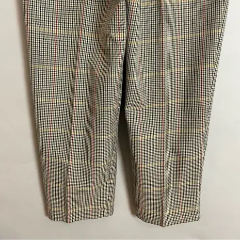 Vintage Plaid Pants Houndstooth Women Darts Slacks Trousers Eclectic Petite 10 Blue Size 10P