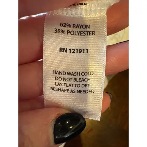 LNA Shirt Women Small White Cropped French Terry Short Sleeve Tee Athleisure