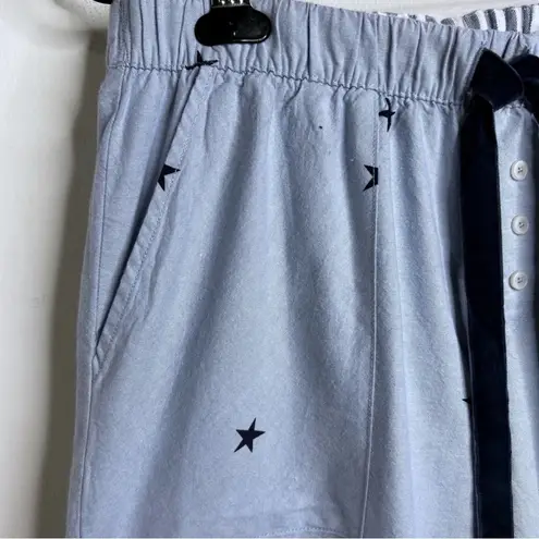 Aerie  Star Print Drawstring Button Cotton Pajama Pants