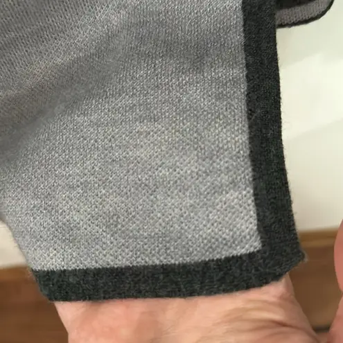 Blanc Noir BNCI grey bicolor wool blend longline cardigan size S Gray