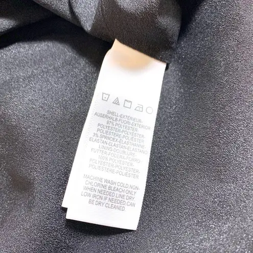 Dress the Population NEW Jordan Ruched Black Gown Dress with High Slit Black XS