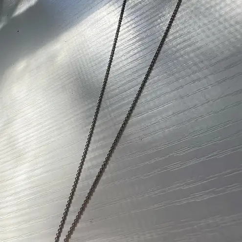 Zales Aquamarine White Sapphire Twisted Teardrop Pendant Sterling Silver Necklace