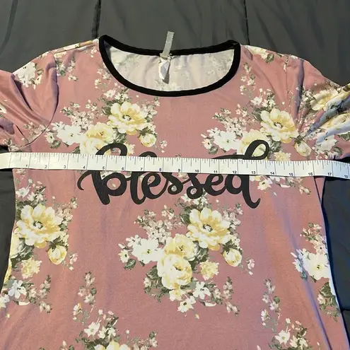 Picky Girl “Blessed” Floral T