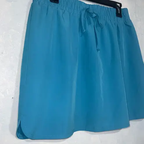 Soho Athletic Turquoise Blue Women's Athletic Skort Drawstring Elastic Waist M