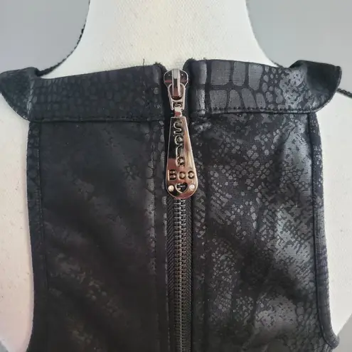 Sara Boo Black Animal Print Sleeveless Mini Dress Size L Size L