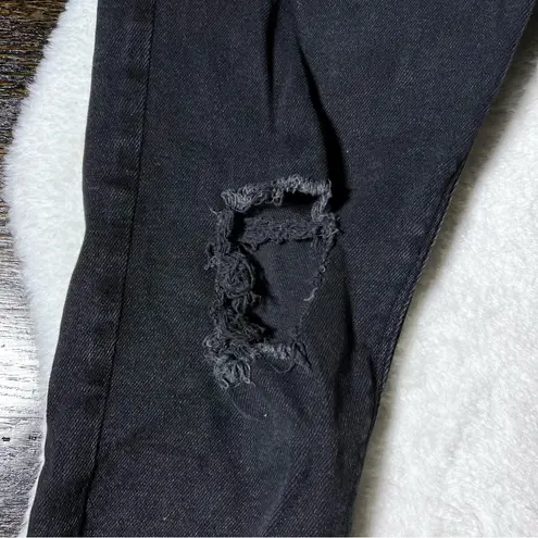 River Island Molly Black Distressed Skinny Jeans