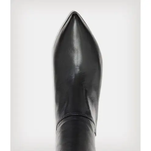 ALLSAINTS Orlana Pointed Toe High Heel Slouch Boots in Black 6 with Box Womens