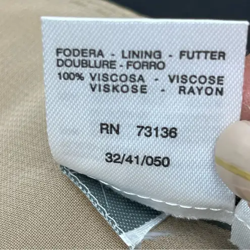 Max Mara Gold Sheath Dress SZ 10 Cotton Silk Blend Sleeveless Scoop Neck