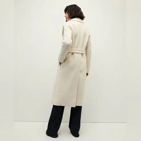 Veronica Beard Della Wool Dickey Coat in Ivory XS