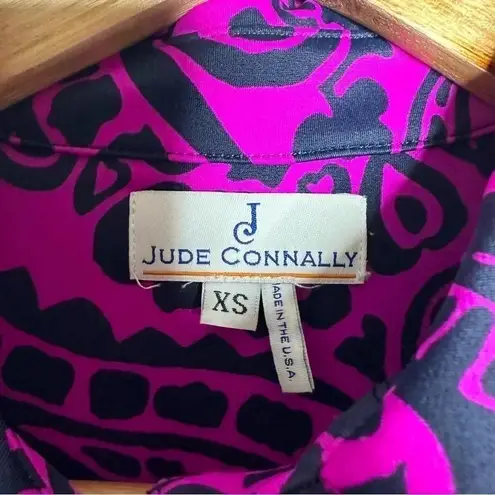 Jude Connally Long Sleeve Button Down Shirt and Quilted Vest Set Size Small Purple