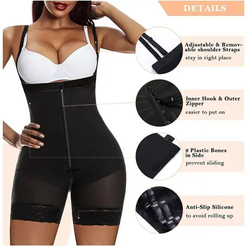 NEW Shapewear Tummy Control Body Shaper Butt Lifter Thigh Slimmer S Black