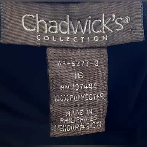 Chadwick's - Black Quarter Puffy sleeve Dress Size 16