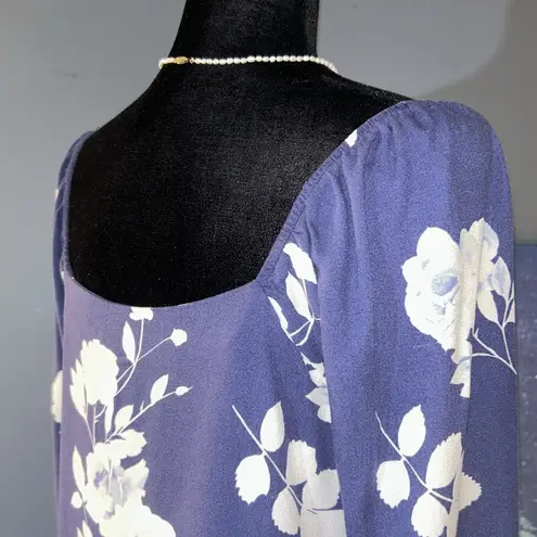 Tinsel Town Denim Couture Tinsel Size PM V Neckline Floral Boho Blouse