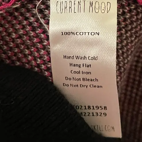 Current Mood by Dollskill Backyard Betty Argyle Mini Skirt Pink Black White S