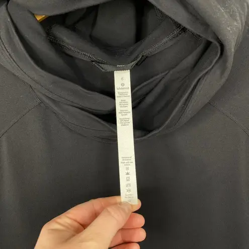 Lululemon  Starting Place Hoodie in Black Pullover Kangaroo Pocket Size 6