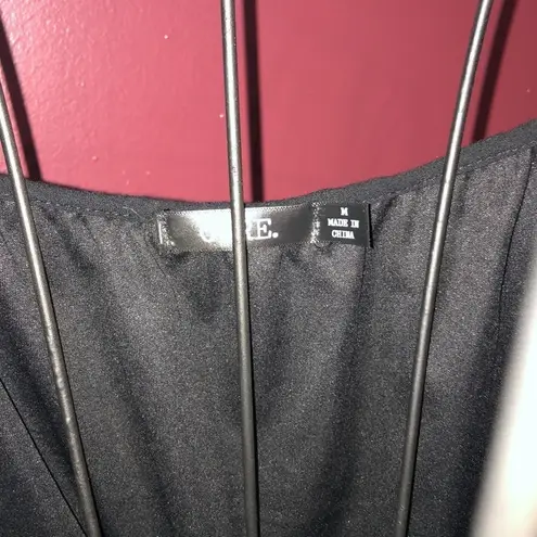 Cure cold shoulder black lace dress mini dress off the shoulder medium d…