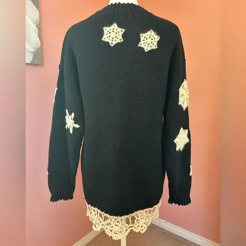Petite Sophisticate VTG coquette embellished Xmas tree whimsical textured wool Christmas sweater MP