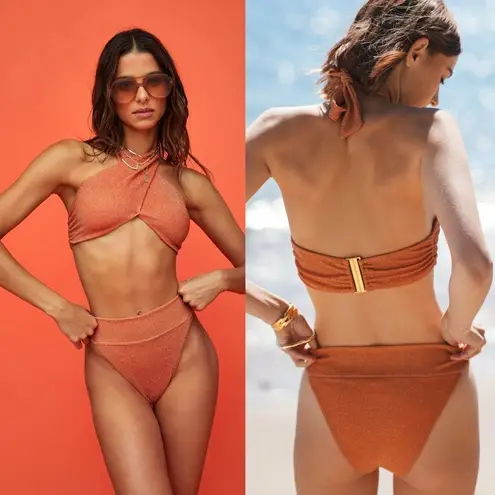 Free People Beach Riot Jessica Bikini Top Size Medium NWOT $118